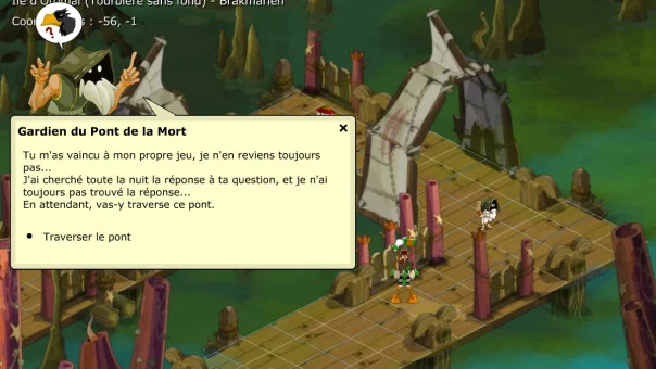 Dialogue avec Gardien du Pont de la Mort