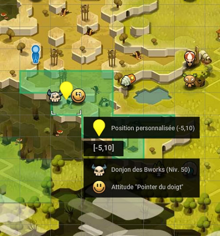 Position du Village des Bworks