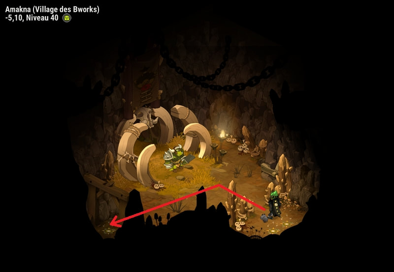 Intérieur du village