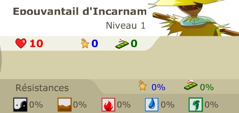 Stats de l'Épouvantail d'Incarnam